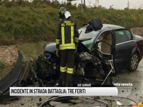 TG PADOVA (30/11/2017) - INCIDENTE IN STRADA BATTAGLIA: TRE FERITI
