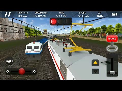 Indian Train Rajdhani Express Indian Train Simulator 2018 Fun Train Gameplay