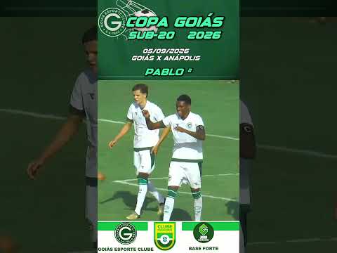 GOL DO PABLO ² | GOIÁS 5 X 1 ANÁPOLIS | COPA GOIÁS SUB-20 | 05/09/2026