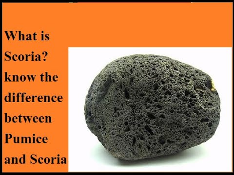 What is scoria rock made of?
