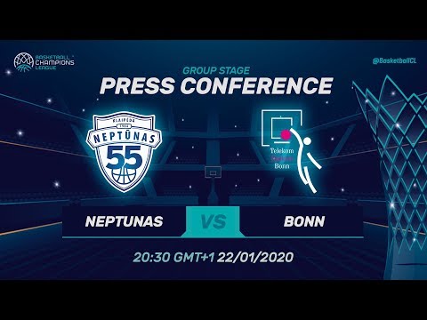 Neptunas Klaipeda v Telekom Baskets Bonn - Press Conference - Basketball Champions League 2019-20