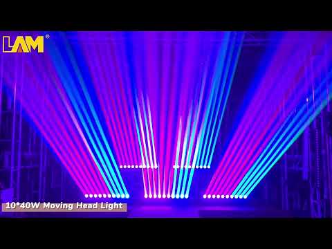10x40W RGBW 4in1 Beam Moving Head Light Bar