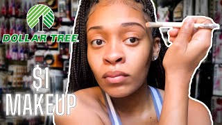 FULL FACE OF DOLLAR TREE MAKEUP: $1 MAKEUP DEALS