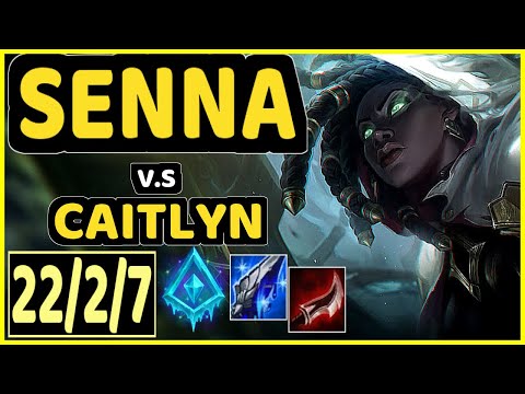 NIXERINO (SENNA) vs CAITLYN - 22/2/7 KDA BOTTOM ADC GAMEPLAY - EUW Ranked MASTER