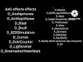 Doki Effects List