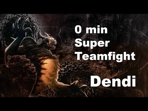 0 min Teamfight. Super Pause. Dendi SF. NaVi vs ROX Dota 2