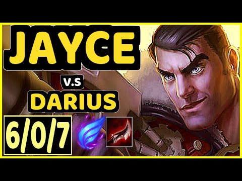 YANG (JAYCE) vs DARIUS - 6/0/7 KDA TOP CHALLENGER GAMEPLAY - BR