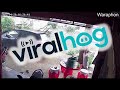 Storm Blows Tree Over Onto Car ViralHog