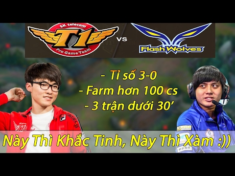 SKT T1 vs Flash Wolves Full Highlight Bán Kết MSI 2017| Bang Thả Thính - Faker Huỷ Diệt Maple 3 Game