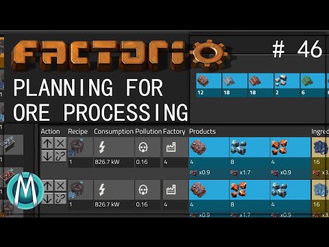 [Factorio 1.1 4K] Angel/Bobs Ep 46: Planning For Ore Processing (Tutorial/Walkthrough)