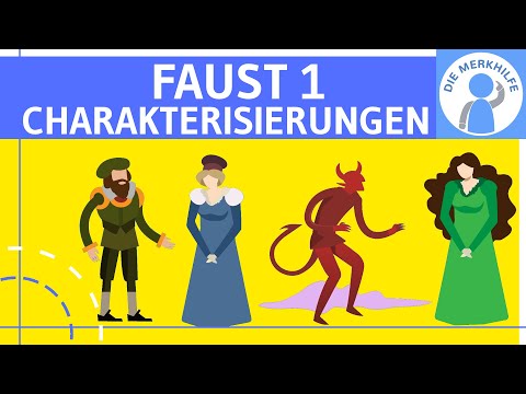 Faust 1 - Characterizations: Faust, Mephisto, Gretchen & Marthe - German Literature / Abitur