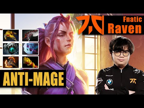 Anti-Mage Safelane | Fnatic.Raven | 13 MINS BATTLE FURY EZ FAST FARM | 7.31c Gameplay Highlights