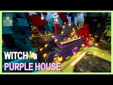 UNREAL! Minecraft WITCH House in Purple!