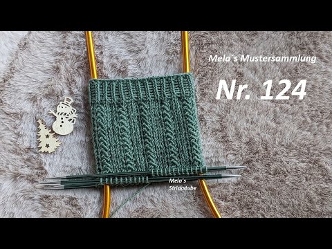 Sock pattern no. 124 - Knitting pattern in the round / knitting sock pattern