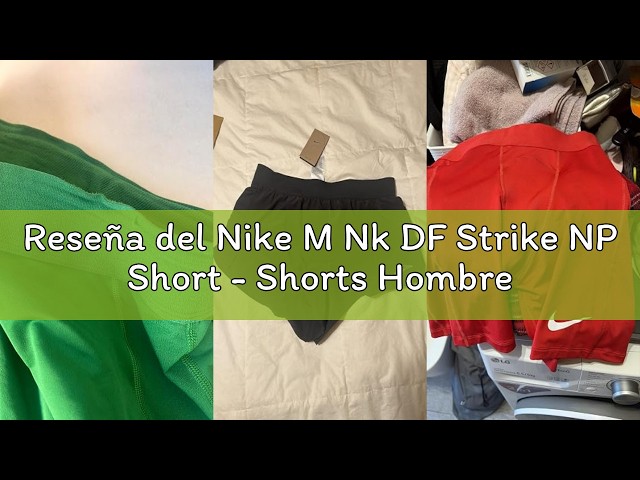 Vídeo relacionado con Nike DH8128-010 M NK DF Strike NP Short Shorts Hombre Black/White Tamaño M