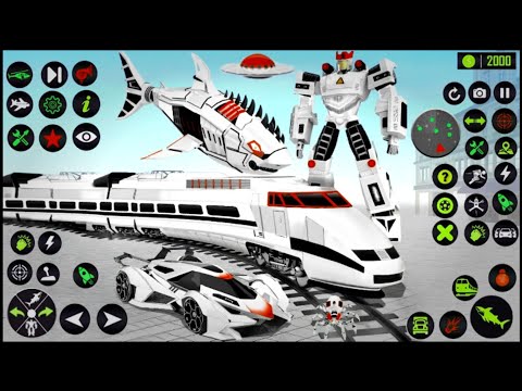 Shark robot war for justice || Shark Robot Car Transformation Game || FHD Android Gameplay