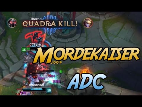 How To Play Mordekaiser ADC!!!- League of Legends