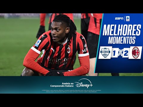 Gols e lances de Como x Milan