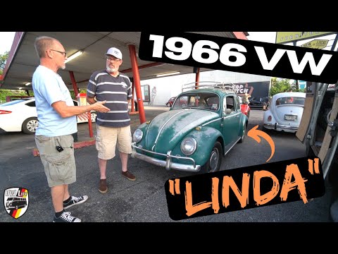 She Bought it New in 1966!  Meet "Linda" his Volkswagen Beetle!