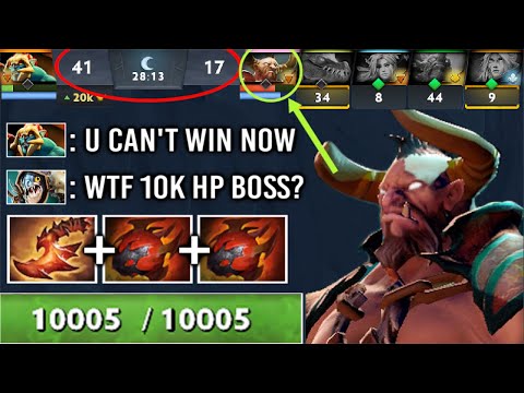 FINAL BOSS IS HERE! 10.000 HP Centaur OC + Spell Prism Non-Stop Stomp Edge Epic WTF Comeback Dota 2