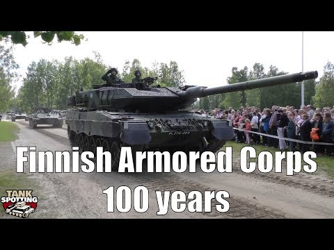 Finnish Armored Corps 100 Years Parade Complete - Modern, Cold War, WW2 Vehicles - FinTank100