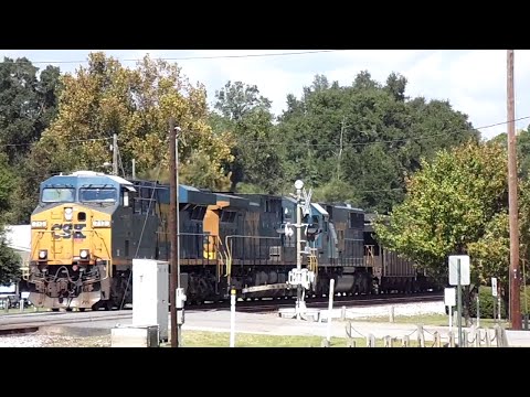 CSX Coal Train Passing Love St  In Folkston,Fl