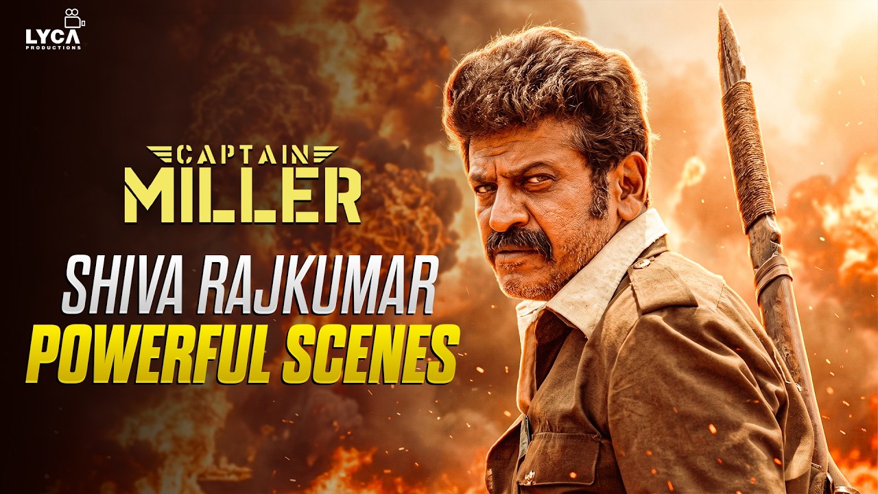 Captain Miller (Tamil) | Shiva Rajkumar Mass Entry & Fight Scenes 🔥 | Dhanush | Priyanka Mohan