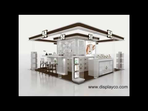 Cosmetic display showcase commercial design acrylic display