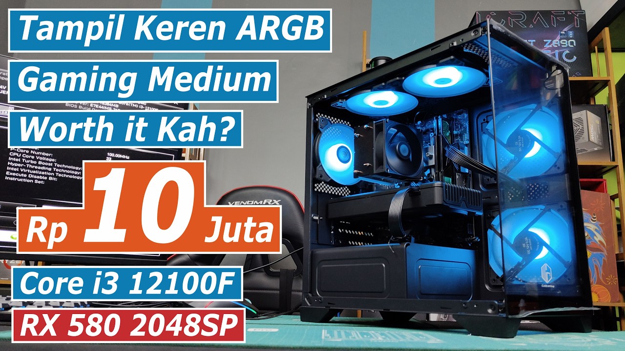 Rakit PC Gaming 10 Juta di Tahun 2026 Dapet Apa? Core i3 12100F + RX 580 2048SP