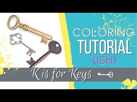 How I Color Alphabet Series: K is for Key