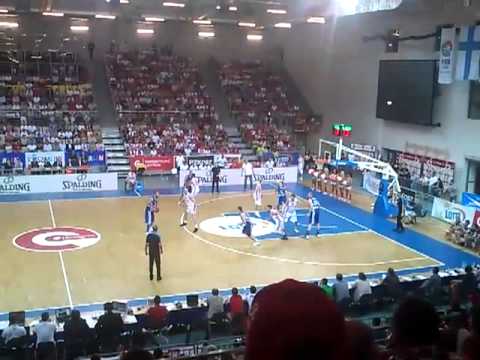 Fragment meczu Polska - Finlandia