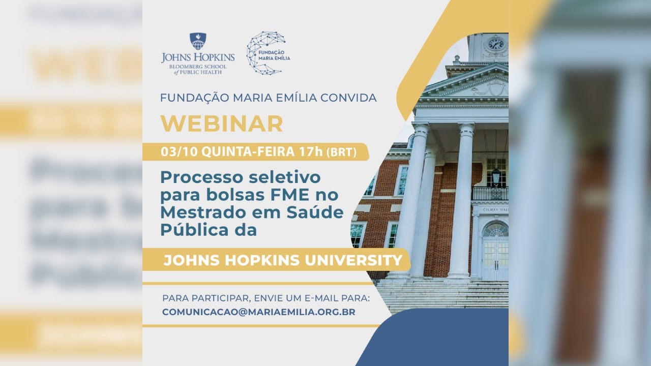Webinar - MPH da Johns Hopkins Bloomberg School of Public Health (2024)