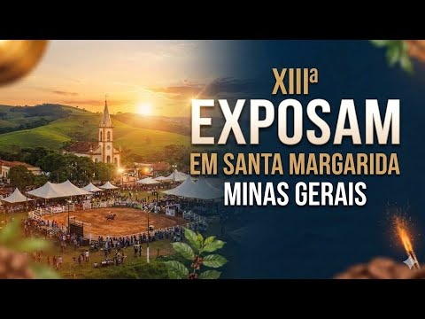 XIII EXPOSAM 2026 EM SANTA MARGARIDA-MG #drone #djibrasil #interior #roça Minas Gerais 