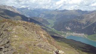 preview picture of video '360°Panorama vom Reschensee zu den Ötztaler Alpen'