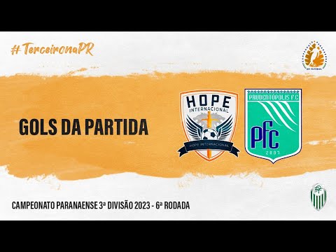 Gols da partida: Hope Internacional 2x1 Prudentópolis