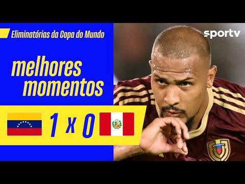 Gols e lances de Venezuela x Peru