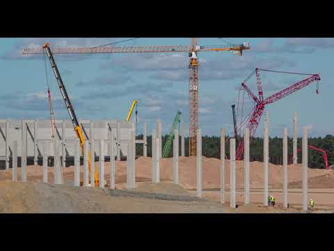 2020-07-21 | #GigaBerlin | Speeding up the construction - more colums