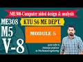 COMPUTER AIDED DESIGN ANALYSIS CADA ME308 | KTU NOTES | B TECH MECHANICAL | MODULE 5 V8 COMPUTER AIDED DESIGN ANALYSIS CADA ME308 | KTU NOTES | B TECH MECHANICAL | MODULE 5 V8