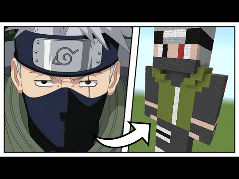 CalidityEntei - How to Build a Kakashi Hatake Statue (Naruto Shippuden) - Minecraft