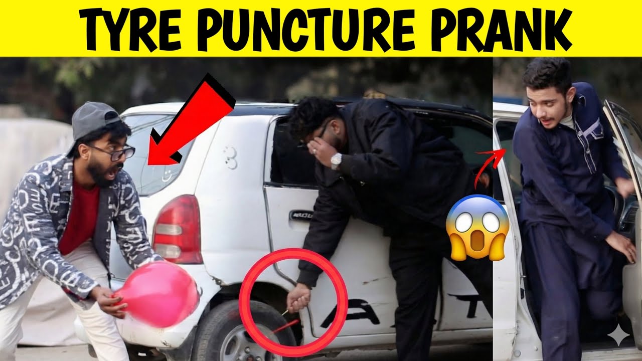 Tyre Puncture Prank On Rikshaw Driver II  by Iqbal Malik & Sharik Shah on @sharikshah