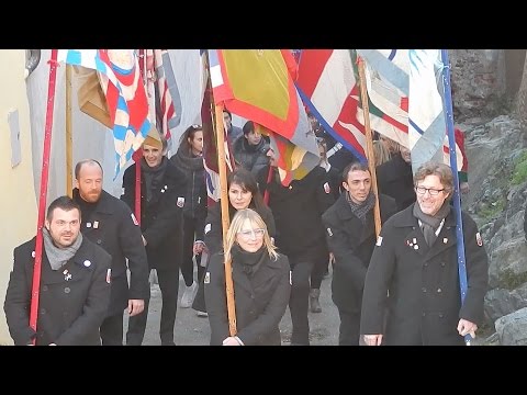 Corteo dei personaggi del Carnevale Ivrea 2015