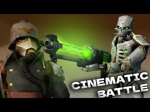 Necrons vs Death Korps of Krieg - Cinematic Battle - Men of War: Warhammer 40k Mod
