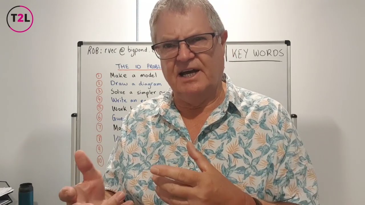 The Maths Problem Solving Strategies Part Two - Rob Vingerhoets