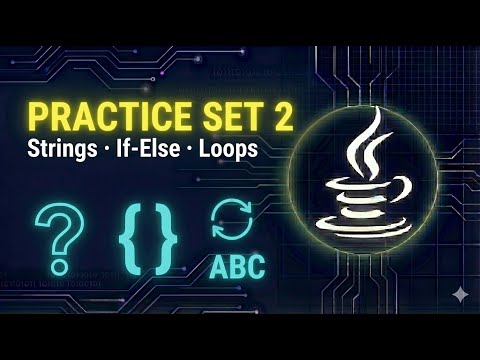 Java Practice Set 2 Strings If Else Loops Java Tutorial For Beginners Kannada 16