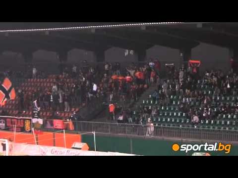 Litex and Ludogorets out on the field for the start of the derby