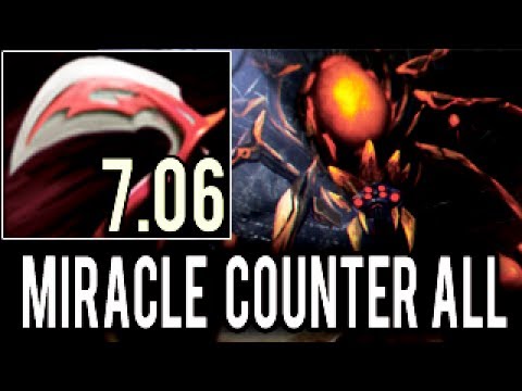Miracle- [Broodmother] Dota 2 7.06 Patch How To COUNTER ALL Almost 1 vs 5 Epic Game