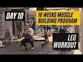 Muscle Building Workout DAY 10 | Leg Workout w/ Prathamesh Singh | Road To Nationals
