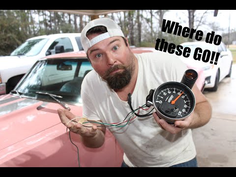 how to wire a swap meet tachometer and set the number of cylinders