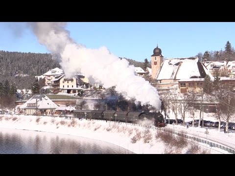 Winterdampf auf der Dreiseenbahn am 1.1.2015
