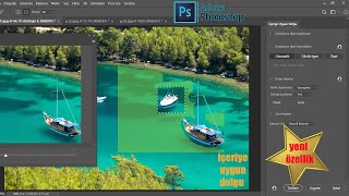 Photoshop içeriğe uygun dolgu ( istenmeyen nesneleri silme ) yeni özellik